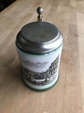 bierkrug mit zinndeckel