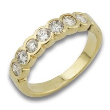 Halb Memory Brillant Gold Ring