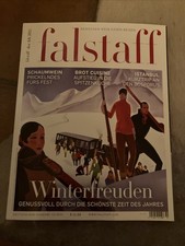 Falstaff Dez.-Feb. 2025, neu, Winterfreuden, Ski, Sekt, Brot, Istanbul