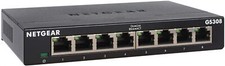 NETGEAR 308 Switch 8 Port v3 Gigabit Ethernet LAN Switch Netzwerk Desktop LAN