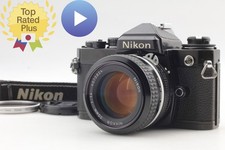 [Exc+5] Nikon FE analoge Spiegelreflexkamera schwarz 35 mm + Objektiv Ai 50...