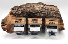 Zeck Power Bead 4mm 6mm 8mm Schwarz 10 Stück Perlen aus Mineralgestein Black