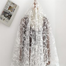 1M Organza Bestickt Stoff