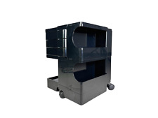 3x Joe Colombo Rollcontainer Bobby Beistelltisch schwarz 1970 Italien