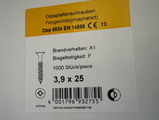 1000Stück Magazinschrauben Rigips 3,9x25mm Feingewinde / Aktion H2Pal11