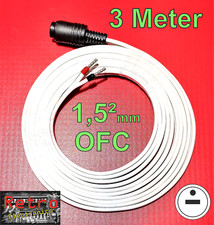 HQ Lautsprecherkabel mit 1x DIN Kupplung, Vintage HIFI Geräte, OFC 1,5²mm, 3M