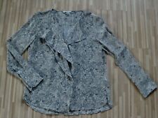 SEIDEN BLUSE ♥ CHIFFONBLUSE ♥ LANGARMBLUSE ♥ 36 ♥ H&M ♥schönes bedrucktes Motiv♥