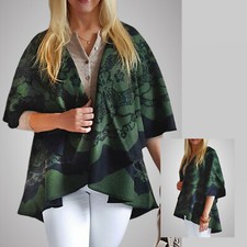 Poncho Lagenlook Cape Damen