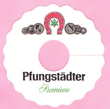 Pilsdeckchen Tropfdeckchen Pfungstädter, Wappen groß & andere 7x