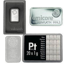 Platinbarren 20g 999,5