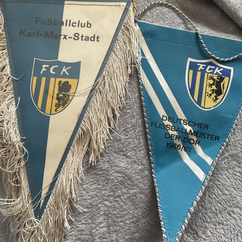 Alte wimpel ddr fußballclub - wimpel,