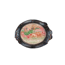 Bilderrahmen mit Seidenmalerei