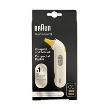 Braun LCD Ohrthermometer ThermoScan 3 Fieberthermometer Infrarot Weiß 