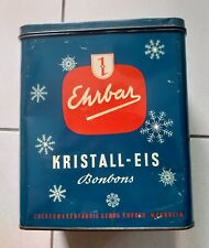 Grosse Blechdose - Ehrbar - Kristall-Eis Bonbons - türkis