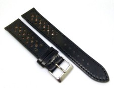 Uhrband Cordovan Shell 2. Wahl Uhrenarmband 18,19,20mm schwarz  Racing / 29