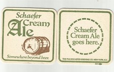Schaefer Cream Ale USA Beer Bier Bierdeckel Untersetzer Coaster sous-bock