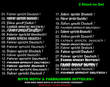 2 x 20 cm Fahrer spricht