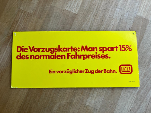 Zug werbeschild abteil - abteil, db