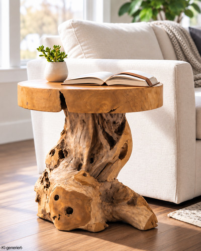 Teakholz beistelltisch hocker - beistelltisch,
