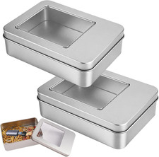 2 Stück Kleine Metalldosen