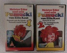 2x VHS Kassette Meister Eder und sein Pumuckl 1 + 2 Schule Zoo Videokassette Box