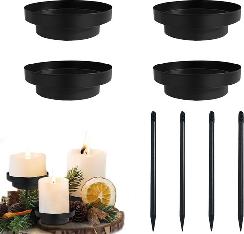 4set kerzenhalter adventskranz - kerzenhalter,