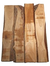 2x Swietenia Holz Mahagoni Caoba 64x12cm x 49-51mm #A1