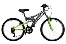 DRB Armbrust Mountainbike Junior Vollfederung MTB 24" Rad 6 SPD grau/grün
