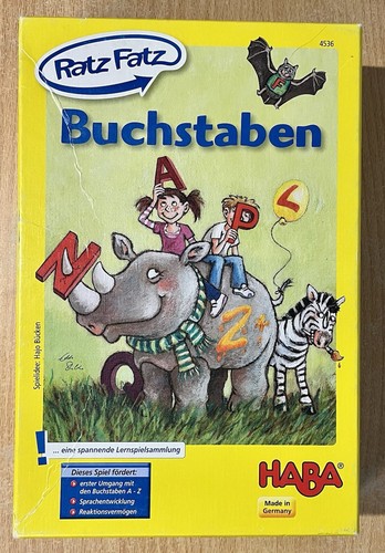 Haba ratz fatz buchstaben - haba, ratz-fatz
