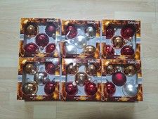 Christbaumkugeln Baumschmuck Weihnachten Glas Kugeln 30 Pcs Gold Rot Silber 