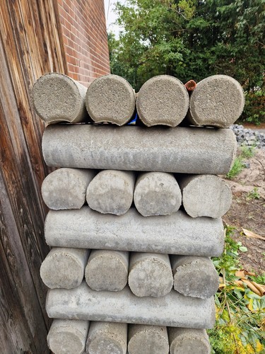 Rundpalisade beton mit - rundpalisade,