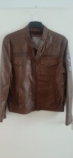 Camp David Leder Jacke gebraucht Braun Größe M Vintage Retro