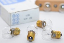 2x MIL Vintage E12-Glühbirne / Light Bulb von Westinghouse Typ 63K, 6 V, 4 .4 W