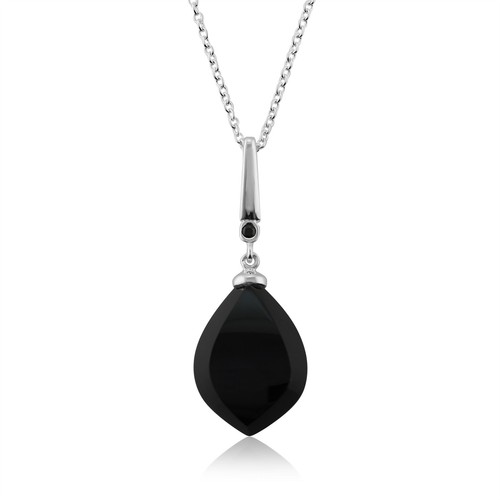 Art schwarzer onyx - cabochon, &