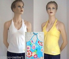 Neckholder Top Sommertop Longshirt Trägertop Trägershirt Shirt BABYDOLL 