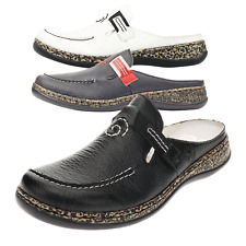 Rieker Damen Pantolette Bequemer Hausschuh Slip On Gartenschuh Slipper Klassiker