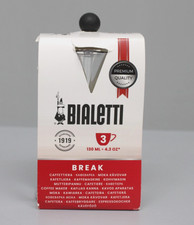 Bialetti Break Espressokocher für 3 Tassen 130ml Silber/Schwarz 462786_2307 NEU