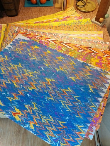 Bögen hand marmorpapier - 20,