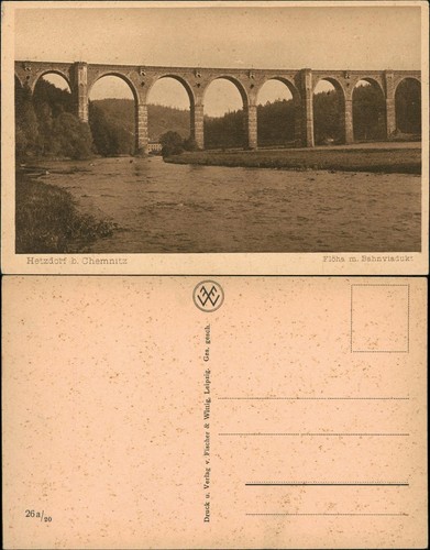 Ansichtskarte hetzdorf flöha - ansichtskarte, hetzdorf-flöha