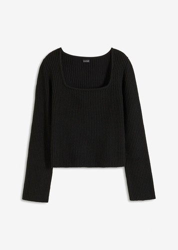Pullover mit karree ausschnitt - mit, karree-ausschnitt