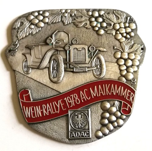 Plakette wein rallye 1978 - plakette,