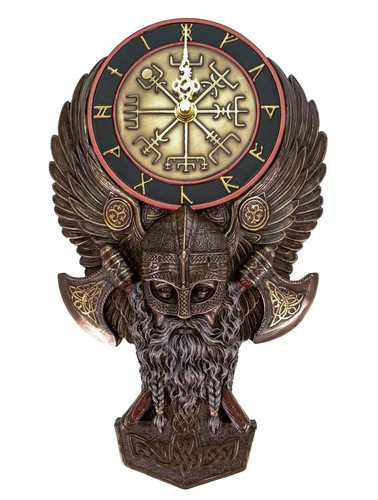Veronese wikinger wanduhr - wikinger,