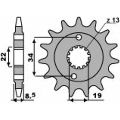 Pbr standard stahlritzel vorne - pbr,