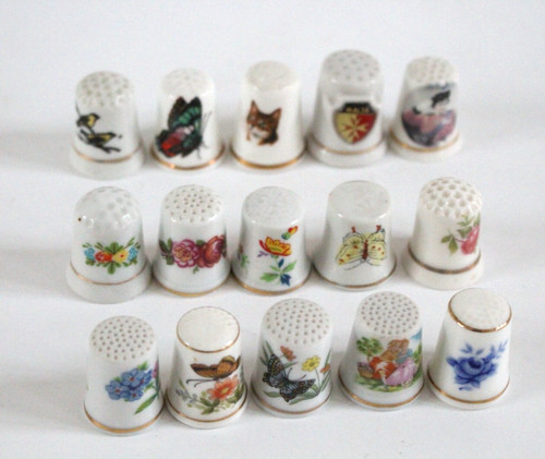 Fingerhüte aus porzellan - ,