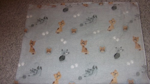 Decke fleece stoff - stoff, katze