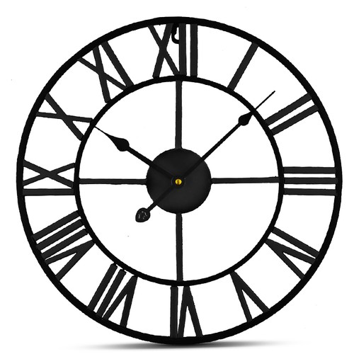 Ivoq große schwarze wanduhr - ivoq,
