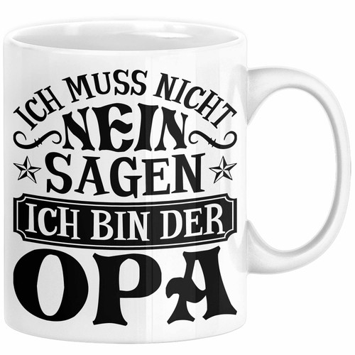Opa tasse geschenk bester - tasse,
