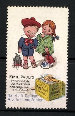 Reklamemarke emil pauly - emil, pauly´s
