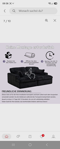 Schlafsofa teilig cord - 2-teilig,