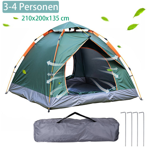 Camping zelt kuppelzelt 4 - zelt, 3-4